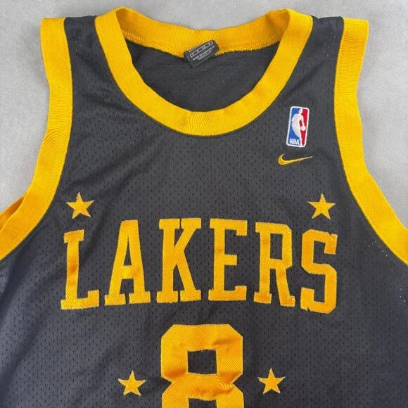 Vintage Nike Los Angeles Lakers Jersey Men S Black Stars 2004-05 NBA Kobe Bryant
